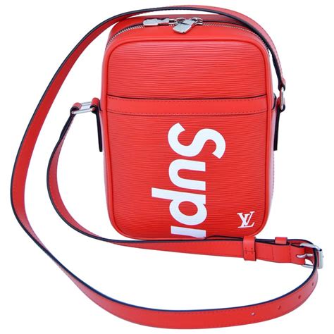 louis vuitton supreme pouch|Louis Vuitton pouch with strap.